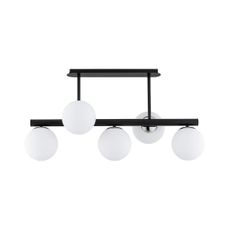 Luster na tyči TUKANE 5xE14/10W/230V čierna