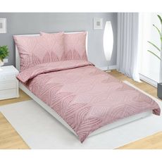 Bellatex Saténové povlečení Ornament starorůžová ,140 x 220 cm, 70 x 90 cm, 140 x 220 cm, 70 x 90 cm