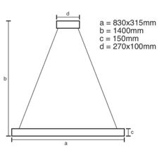 LED Stmievateľný krištáľový luster na lanku LED/45W/230V + diaľkové ovládanie