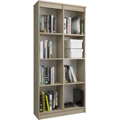 Regál R 80 cm CLP 8 poličiek dub sonoma