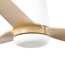 FARO 33829WT - Stropný ventilátor PUNT TUB M hnedá/biela pr. 132 cm WT + DO