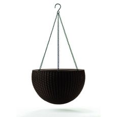 Keter Závesný kvetináč Sphere antracit, pr. 35 cm