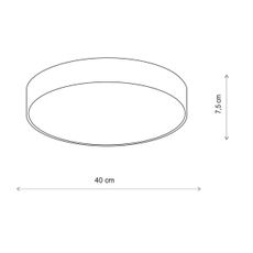 Brilagi - Stropné svietidlo CLARE 3xE27/24W/230V pr. 40 cm béžová