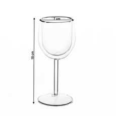 KONDELA Hotcolder Typ 31 termo pohár na víno (2 ks) 180 ml priehľadná
