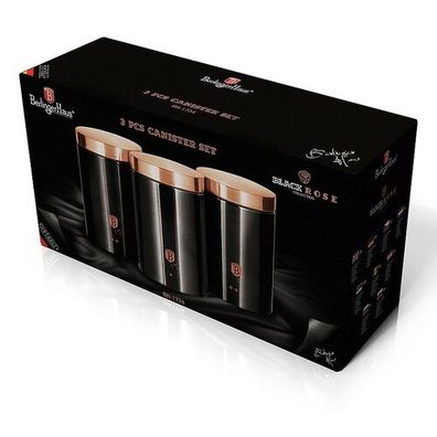 Berlinger Haus 3-dielna sada dóz Black Rose Collection