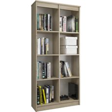 Regál R 80 cm CLP 2 dvierka 8 poličiek dub sonoma