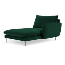 Tmavozelená zamatová leňoška (pravý roh) Vienna – Cosmopolitan Design