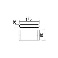 Redo 9054 - LED Vonkajšie nástenné svietidlo POCKET LED/13W/230V IP54