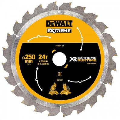 Pilový kotúč 250x30mm 24z DeWALT FLEXVOLT DT99571