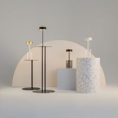 Maytoni MOD229TL-L3G3K1 - LED stmievateľná prenosná stolná lampa 3W/5V zlatá/čír