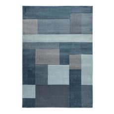 Flair Rugs , Kusový koberec Hand Carved Cosmos Denim Blue, 80x150, modrá, kancelária