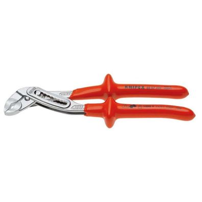 Aligátorové inštalatérske kliešte 250 mm - 1000 V. KNIPEX 88 07 250 - chrómované, VDE - izolácia ponorením do kúpeľa