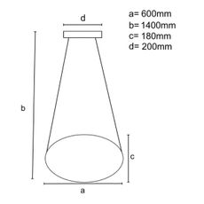 LED Stmievateľný luster na lanku LED/70W/230V 3000-6500K biela + diaľkové ovládanie