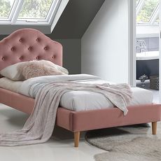 Posteľ CHLOE VELVET 90 Signal Růžová