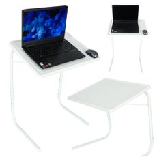 IKO Skladací príručný stolík pod notebook 52x40cm biely