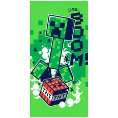Plážová osuška Minecraft - motív TNT - 100% bavlna - 70 x 140 cm