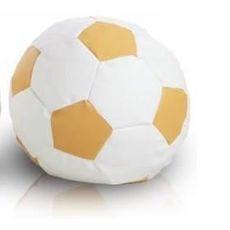 Sedací vak futbalová lopta TiaHome - bielo krémová