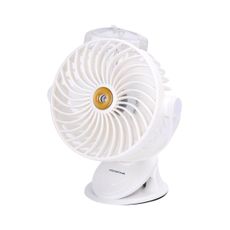 Aigostar - Nabíjací stolný ventilátor s klipom 2W/5V 2400mAh USB biela