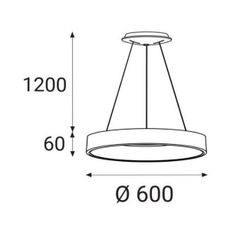LED2 - LED Luster na lanku BELLA LED/50W/230V 3000/4000K čierna