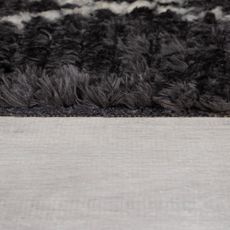 Flair Rugs , Kusový koberec Domino Aisha Berber Monochrome, 160x230, čiernobiela, obývacia izba