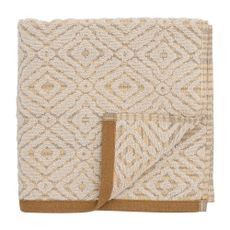 Bavlnený uterák v horčicovo-krémovej farbe 100x50 cm Malú – Bloomingville