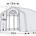 Fóliovník SHELTERLOGIC 3x6,1 m PE Dekorhome