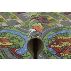 Vopi , Detský kusový koberec Hravé mesto, 300x400, viacfarebná, detská izba