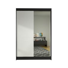 Šatníková skriňa LINO I šírka 120 cm - čierna/biela