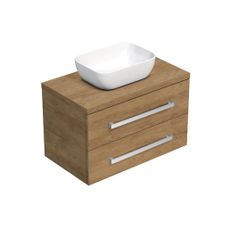 Kúpeľňová skrinka s krytom SAT Cube Way 80x71x46 cm Hickory dub CUBE46803DH45