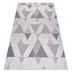 Dywany Łuszczów Kusový koberec Sion Sisal Triangles B3006A ecru/pink – na von aj na doma - 180x270 cm