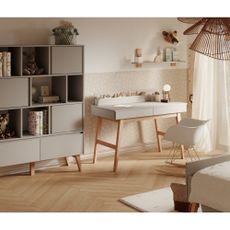 Detský písací stôl s bielou doskou 60x120 cm Swing – Pinio