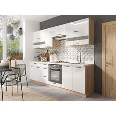 Kuchynská linka Favorit 260 C Plus s pracovná doska Sonoma/White