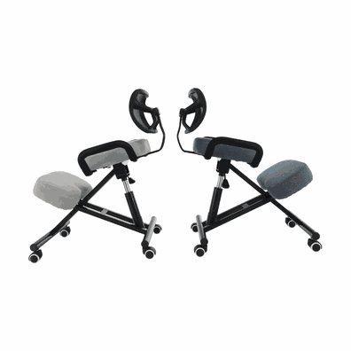 Ergonomická kľakačka, sivá/čierna, RUFUS
