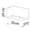 Sollux SL.0382 - Bodové svietidlo QUAD 2xGU10/40W/230V