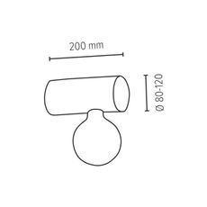 Spot-Light DO6994156 - Nástenné svietidlo TRABO 1xE27/25W/230V borovica