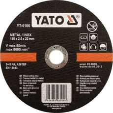 Kotúč na kov 230 x 22 x 2,0 mm INOX - YT-6107