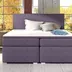 Posteľ Boxspring Divalia 200 x 180, hnedá (látka - bd 04)