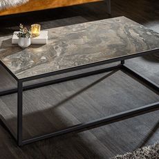 Keramický konferenčný stolík Sloane 100 cm taupe mramor