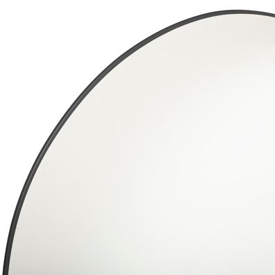 Atmosphera - Nástenné zrkadlo ALICE pr. 76 cm čierna