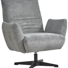 Dieter Knoll KRESLO, textil, sivá