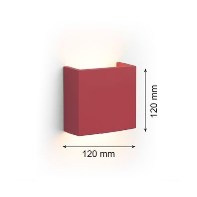 Argon 8361 - LED Nástenné svietidlo GENT LED/3,6W/230V 3000K červená