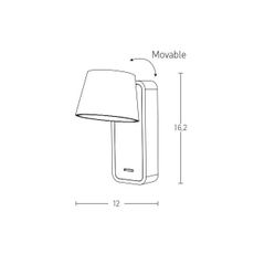 Zambelis H61 - LED Nástenná lampa LED/7W/230V hnedá