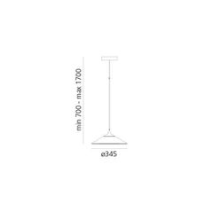 Artemide 0352030A-LED Stm. luster na lanku ORSA LED/20W/230V 3000K pr. 24,5 cm