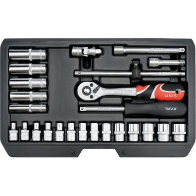 Gola sada 1/4", 25 dielov - YT-14461