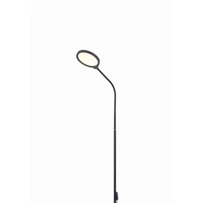 LED Stmievateľná stojacia lampa 2v1 LED/10W/230V 3000-4500-6500K čierna