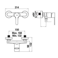 JIKA H3311Z70044001 - Sprchová batéria LYRA lesklý chróm