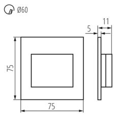 Kanlux 33331 - LED Schodiskové svietidlo ERINUS LED/1,5W/12V 4000K šedá