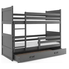 Interbeds Rico poschodová posteľ 200cm x 90cm borovicové drevo Sivá