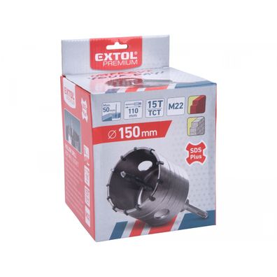 Vrták SDS PLUS do muriva korunkový, O 150mm x 110mm, M22