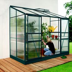 Skleník VITAVIA IDA 3300 polykarbonát zelený Dekorhome Polykarbonát 6 mm